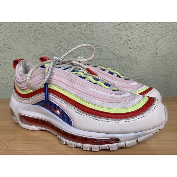 Nike Air Max 97 SE Panache AQ4137-101 Arctic Pink Volt Glow Size 5.5 Woman’s - Picture 1 of 11